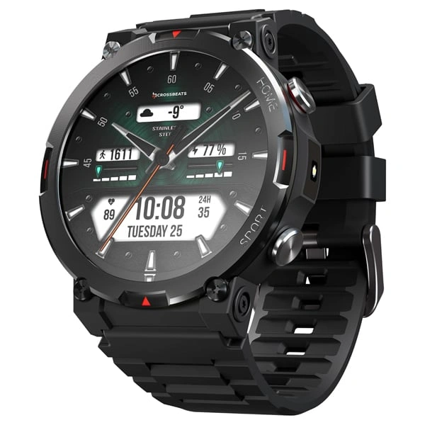 Crossbeats CrossBeats Everest 2.0 Smart Watch - Black - Black