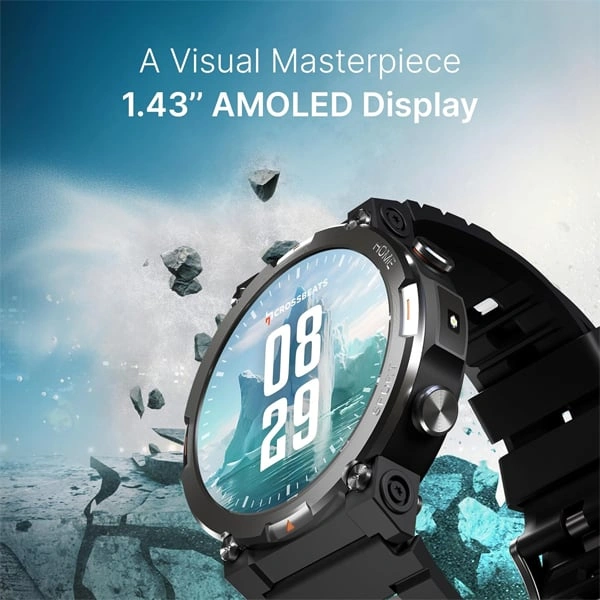 Crossbeats CrossBeats Everest 2.0 Smart Watch - Black - Black