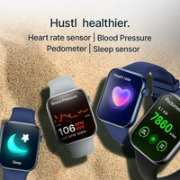 Crossbeats CrossBeats Hustl Smartwatch With Dual Speaker Bluetooth BT Calling - Blue - Blue