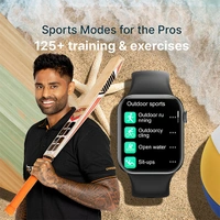 Crossbeats CrossBeats Hustl Smartwatch With Dual Speaker Bluetooth BT Calling - Blue - Blue
