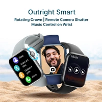 Crossbeats CrossBeats Hustl Smartwatch With Dual Speaker Bluetooth BT Calling - Blue - Blue