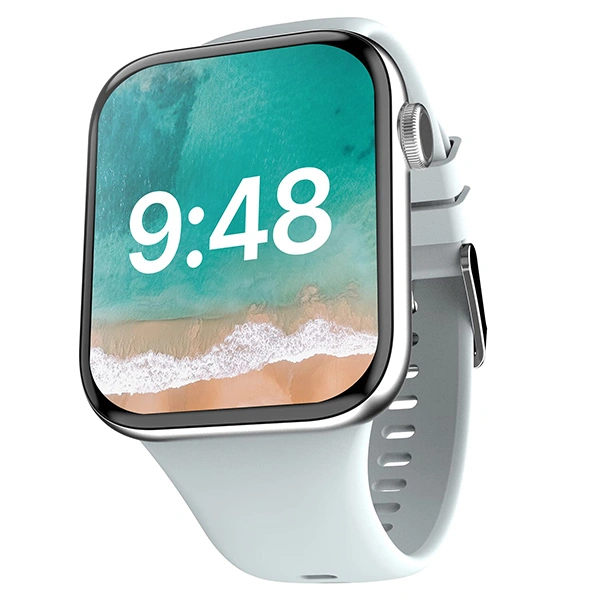 Crossbeats CrossBeats Hustl Smartwatch With Dual Speaker Bluetooth BT Calling - Silver - Silver