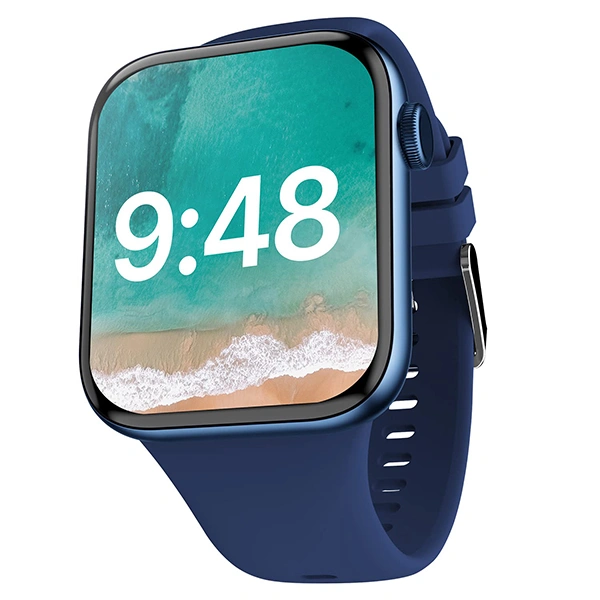 Crossbeats CrossBeats Hustl Smartwatch With Dual Speaker Bluetooth BT Calling - Blue - Blue