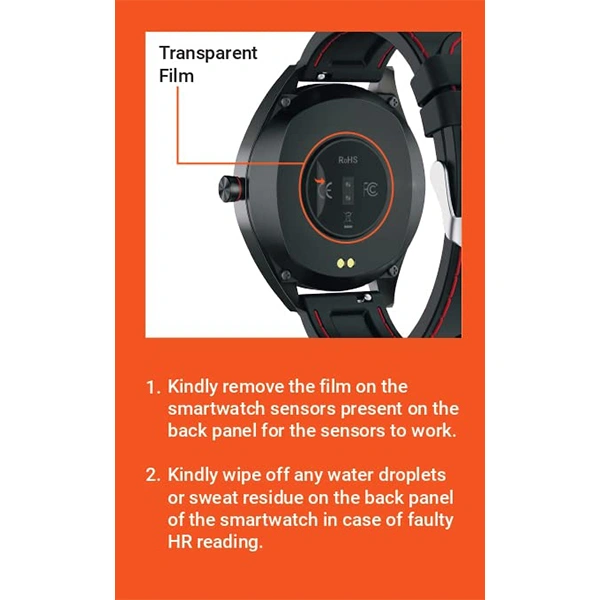 Crossbeats CrossBeats Ignite Spectra Plus Large 1.83" Super AMOLED Smartwatch