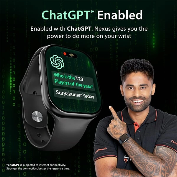 Crossbeats CrossBeats Nexus 2.01” Super AMOLED Display Smart Watch - Black - Black