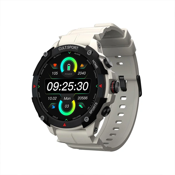 Cultsport Ranger XR 1.43" Amoled Outdoor Rugged Smartwatch for Men - XR Beige White - XR Beige White