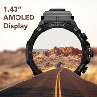 Cultsport Ranger XR 1.43" Amoled Outdoor Rugged Smartwatch for Men - XR Black - XR Black