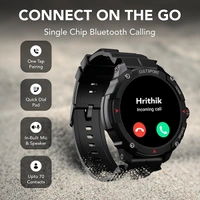 Cultsport Ranger XR 1.43" Amoled Outdoor Rugged Smartwatch for Men - XR Black - XR Black