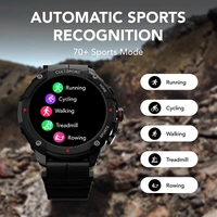 Cultsport Ranger XR 1.43" Amoled Outdoor Rugged Smartwatch for Men - XR Black - XR Black