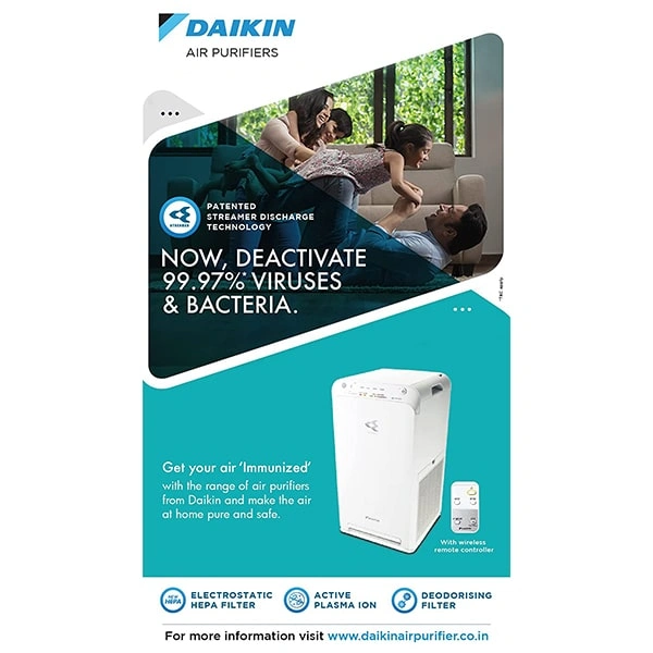 Daikin MC55XVM6 Air Purifier HEPA Filter