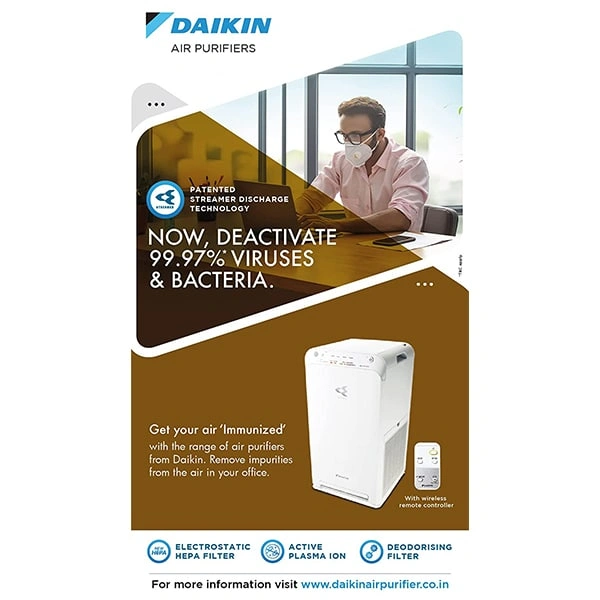 Daikin MC55XVM6 Air Purifier HEPA Filter