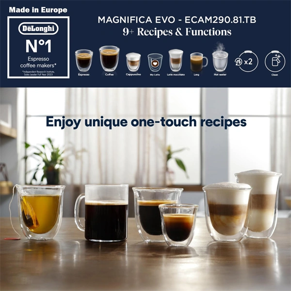 DeLonghi De'Longhi ECAM290.81.TB Magnifica Evo Automatic Espresso Machine