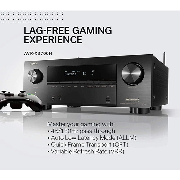 Denon AVR X3700H 8K Ultra HD AV Receiver