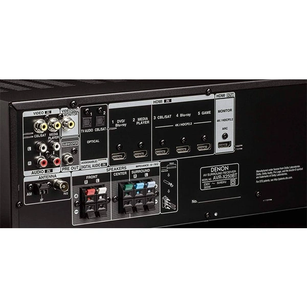 Denon AVR-X250BT 4K Ultra HD AV Receiver