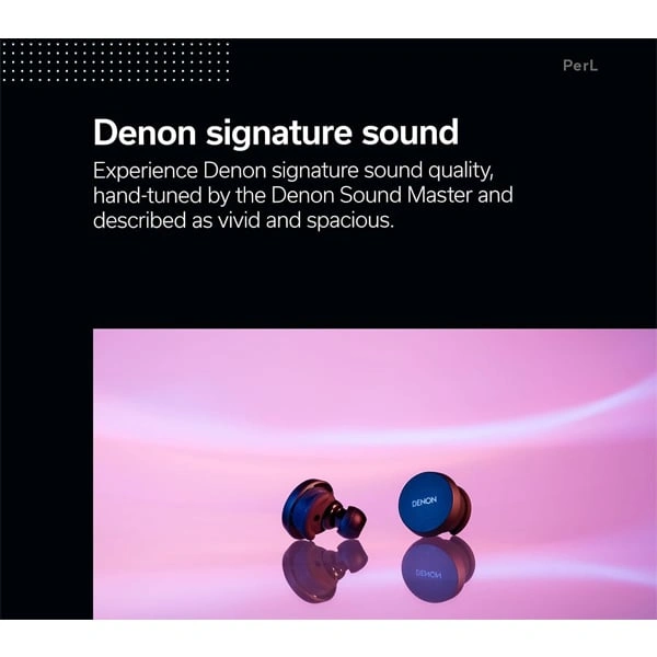 Denon PerL True Wireless Earbuds - Black - Black