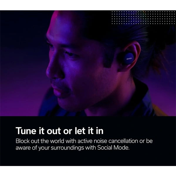 Denon PerL True Wireless Earbuds - Black - Black