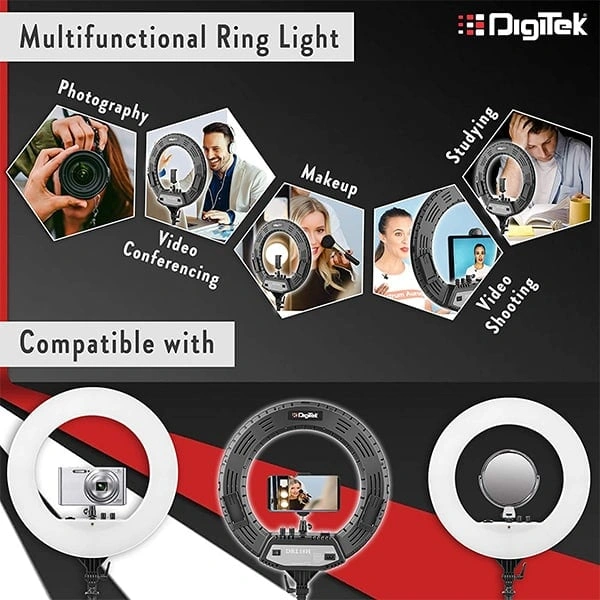 Digitek (DRL-18H C) Professional LED Ring Light