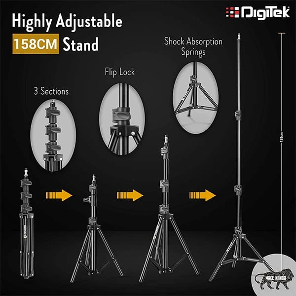 Digitek (DRL-18H C) Professional LED Ring Light