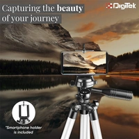 Digitek DIGITEK® (DTR 455 LT) (51 Inch) Tripod for Smartphones & Cameras with Mobile Holder