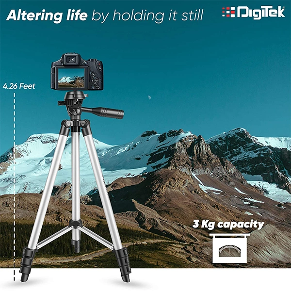 Digitek DIGITEK® (DTR 455 LT) (51 Inch) Tripod for Smartphones & Cameras with Mobile Holder