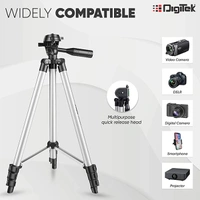 Digitek DIGITEK® (DTR 455 LT) (51 Inch) Tripod for Smartphones & Cameras with Mobile Holder