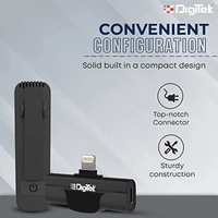 Digitek DWM-002 Wireless Microphone & Receiver with iPhone