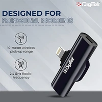 Digitek DWM-002 Wireless Microphone & Receiver with iPhone