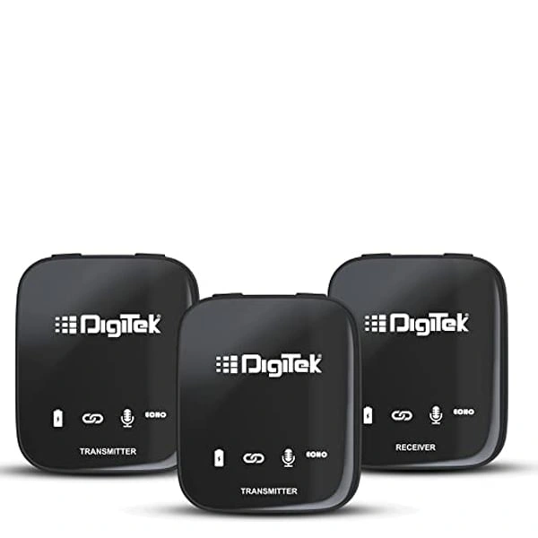 Digitek DWM-101 Pro Wireless Microphone System for DSLR, Camcorder, Smartphone & Tablet