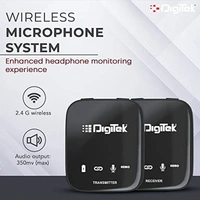Digitek DWM-101 Pro Wireless Microphone System for DSLR, Camcorder, Smartphone & Tablet