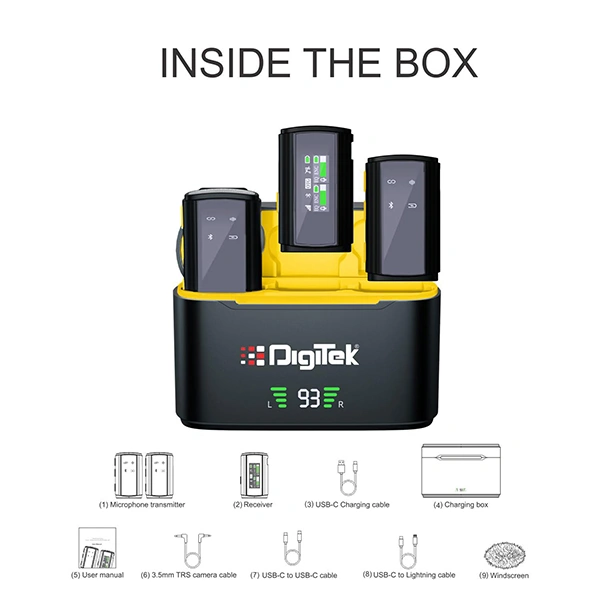 Digitek DWM-107 2-in-1 Wireless Microphone