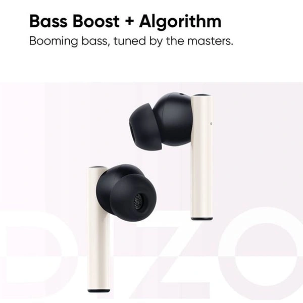 DIZO by realme TechLife GoPods with ANC - Creme White - Creme White