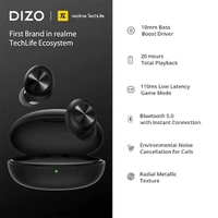 DIZO GoPods D ENC Wireless Earbuds - White - White