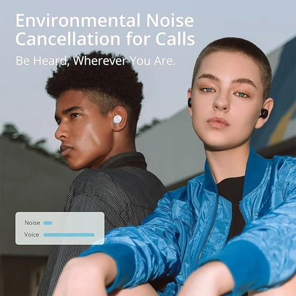 DIZO GoPods D ENC Wireless Earbuds - White - White