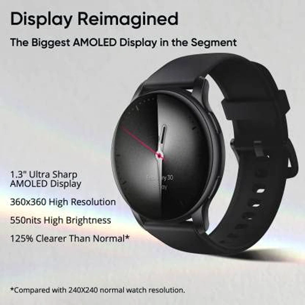 DIZO Watch R Amoled Display Smart Watch - Black - Black