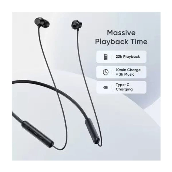 DIZO Wireless Active with ENC Wireless Neckband - Black - Black
