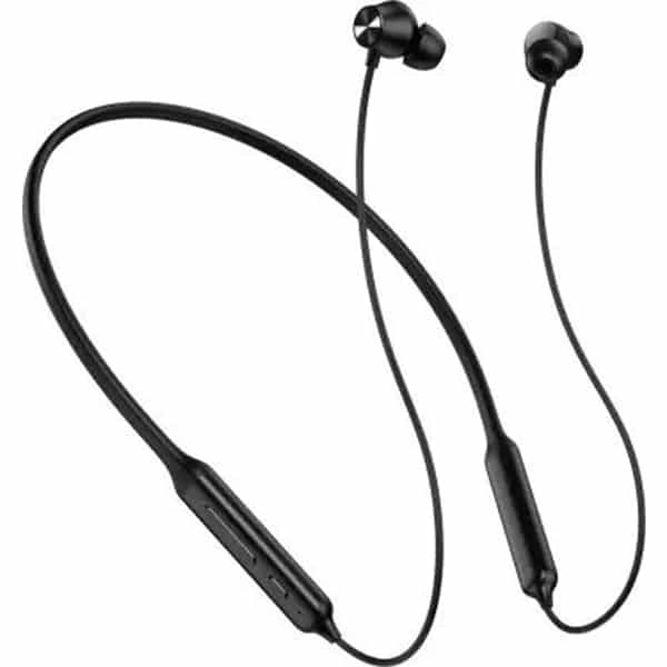 DIZO Wireless Power Bluetooth Neckband by Realme TechLife - Black - Black
