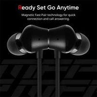 DIZO Wireless Power Bluetooth Neckband by Realme TechLife - Black - Black