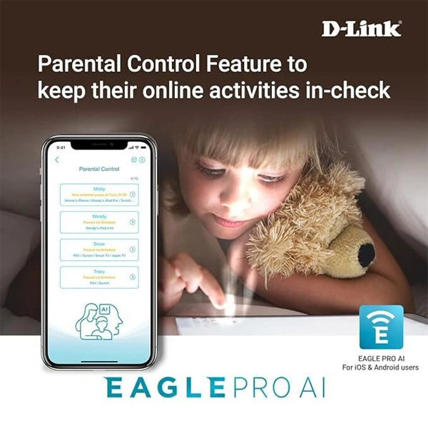 D-Link R04 N300 Eagle PRO AI Advance Parental Control Router