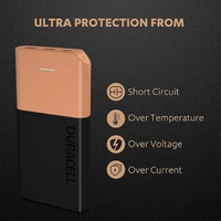 Duracell 10000 mAh 22.5W Fast Charging Lithium-ion Power Bank - Black