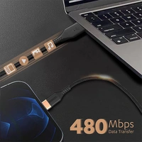 Duracell USB Lightning Apple Certified (MFI) Braided Sync & Charge Cable - Black