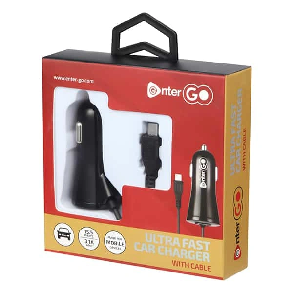 Enter Go CarMate 200 Car Charger with Cable