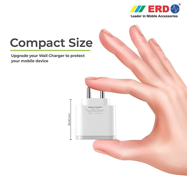 ERD TC-49 18W Mobile Phone Wall Charger 3 Amp Charger Adapter