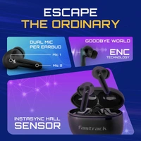 Fastrack FPods FX100 True Wireless Earbuds - Black