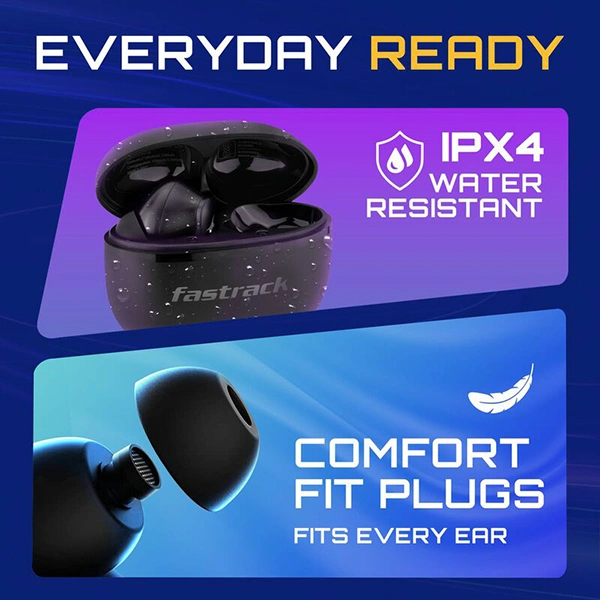 Fastrack FPods FX100 True Wireless Earbuds - Black
