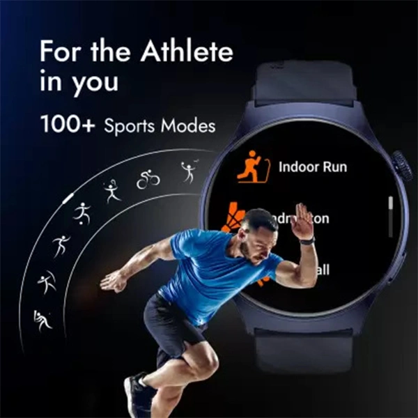 Fastrack Optimus Pro with 1.43" AMOLED Display Smartwatch - Deep Wine - Deep Wine