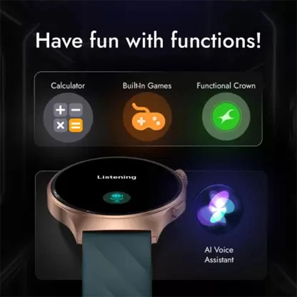 Fastrack Optimus Pro with 1.43" AMOLED Display Smartwatch - Deep Wine - Deep Wine