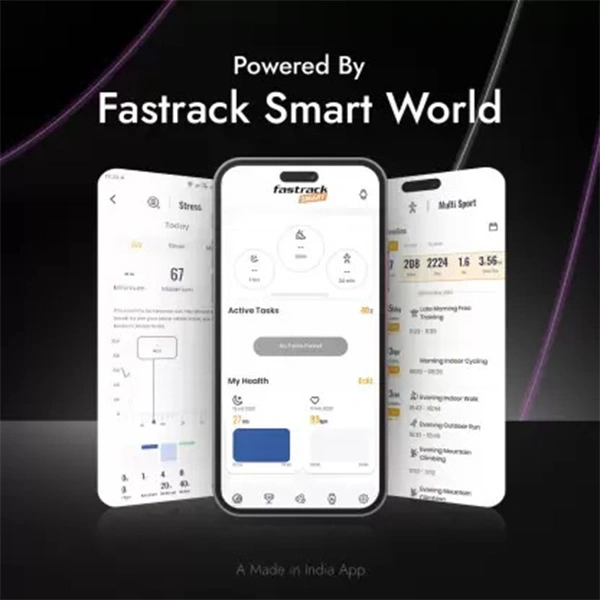 Fastrack Optimus Pro with 1.43" AMOLED Display Smartwatch - Deep Wine - Deep Wine