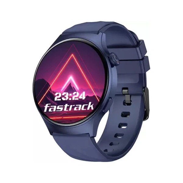 Fastrack Optimus Pro with 1.43" AMOLED Display Smartwatch - Blue - Blue