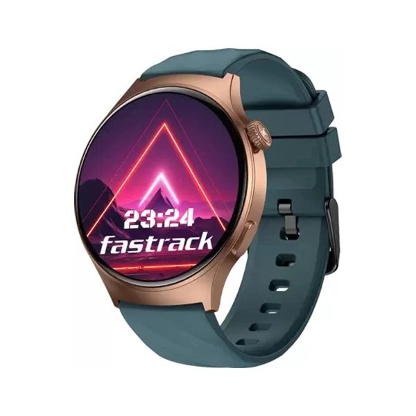 Fastrack Optimus Pro with 1.43" AMOLED Display Smartwatch - Green - Green