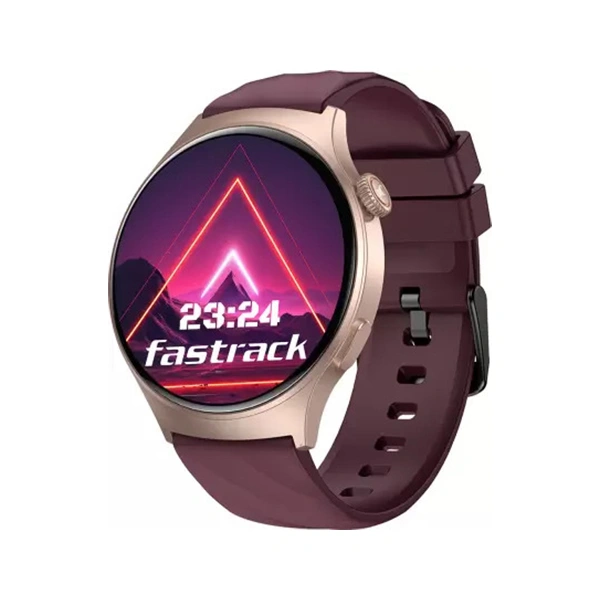 Fastrack Optimus Pro with 1.43" AMOLED Display Smartwatch - Deep Wine - Deep Wine